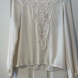 Chic Cream Lace Blouse